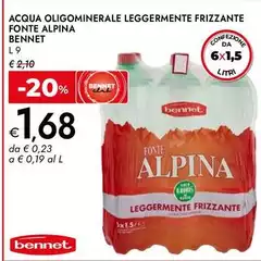 Benent - Acqua Oligominerale Leggermente Frizzante Fonte Alpina