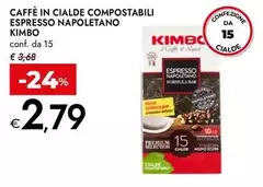 Kimbo - Caffè In Cialde Compostabili Espresso Napoletano