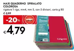 Maxi -  Quaderno Spiralato