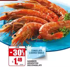 Gamberi Argentini Decongelati