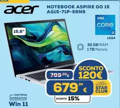 Acer - Notebook Aspire Go 15 AG15-71P-56N9