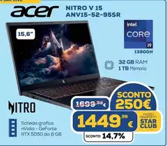 Acer - Nitro V 15 Anv15-52-95sr