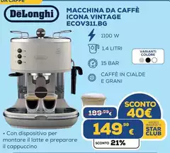 De Longhi - Macchina Da Caffè Icona Vintage Ecov311.bg