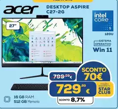 Acer - Desktop Aspire C27-2g