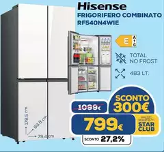 Hisense - Frigorifero Combinato RF540N4WIE