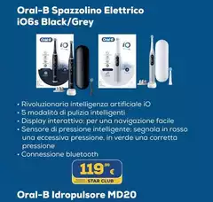 Oral b - Spazzolino Elettrico IO6S Black/Grey