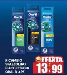 Oral b - Ricambio Spazzolino Elett Ettrico