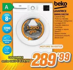 Beko - Lavatrice  BMWU3821W