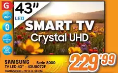 Samsung - Serie 8000 Tv Led 43" 43U8072F
