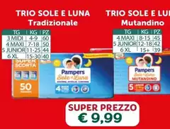 Pampers - Trio Sole E Luna Tradizionale