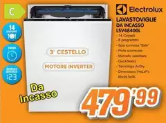 Electrolux - Lavastoviglie Da Incasso LSVA8400L Electrolux - Lavastoviglie Da Incasso LSVA8400L