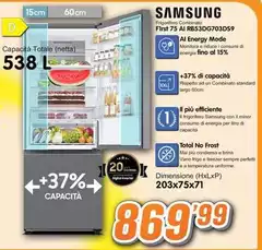 Samsung - First 75 AI RB53DG703DS9 