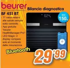 Beurer - Bilancia Diagnostica BF 451 BT Beurer - Bilancia Diagnostica BF 451 BT