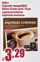 Selex - Capsule Compatibili Dolce Gusto Conf. 16 Pz Espresso Intenso Espresso Cremoso