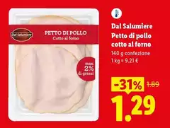 Dal Salumiere - Petto Di Pollo Cotto Al Forno
