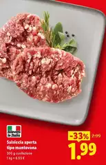 Salsiccia Aperta Tipo Mantovana