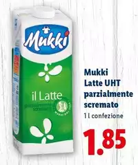 Mukki - Latte UHT Parzialmente Scremato