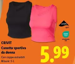 Crivit - Canotta Sportiva Da Donna