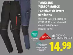 Parkside - Performance Pantaloni Da Lavoro Per Donna