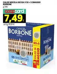 Caffe borbone - Cialde Miscela Decisa X 50 + 5 Omaggio