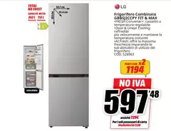 LG - Frigorifero Combinato GBB512CCPY ETT & MAX