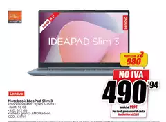 Lenovo - Notebook Ideapad Slim 3