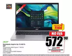 Acer - Notebook Aspire Go 15 Agis- 42p