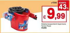 Vileda - Sistema Lavapavimenti Supermocio Torsion Power