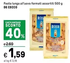 De Cecco - Pasta Lunga All'Uovo