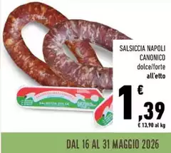 Canonico - Salsiccia Napoli