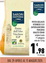 Conad - Patata Dell'Alto Viterbese I.G.P. Sapori&Dintorni Percorso Qualita