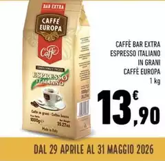 Caffe Bar Extra Espresso Italiano In Grani