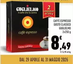 Guglielmo - Caffè Espresso Gusto Classico