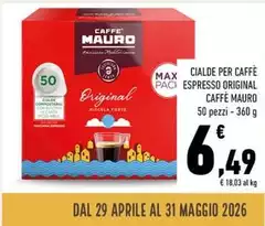 Caffè mauro - Cialde Per Caffè Espresso Original