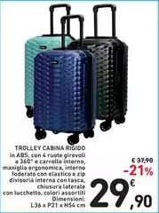 Trolley Cabina Rigido