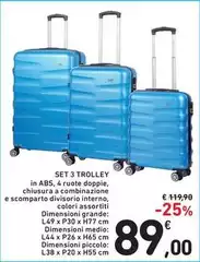 Piccolo - Set 3 Trolley