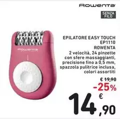 Rowenta - Epilatore Easy Touch Ep1110 Rowenta - Epilatore Easy Touch Ep1110