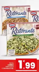 Cameo - Pizza Vari Gusti E Grammature