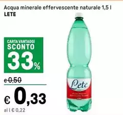 Lete - Acqua Minerale Effervescente Naturale