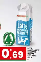 Despar - Latte Parzialmente Scremato Con Tappo Brick