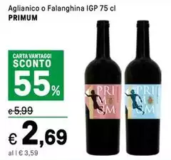 Primum - Aglianico O Falanghina IGP