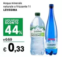 Levissima - Acqua Minerale Naturale O Frizzante