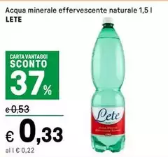 Lete - Acqua Minerale Effervescente Naturale
