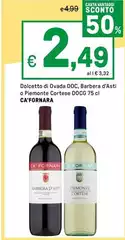 Piemonte - Dolcetto Di Ovada DOC, Barbera D'Asti O  Cortese DOCG