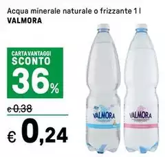 Valmora - Acqua Minerale Naturale O Frizzante
