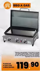 Bbq - Plancha A Gas Con 3 Bruciastori