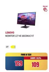 Lenovo - Monitor L27-4e 68cdkac11t