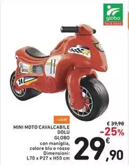 Globo - Mini Moto Cavalcabile Dolu