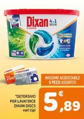 Dixan - Detersivo Per Lavatrice Discs