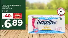 Sensitive - Carta Igienica Big Rolls